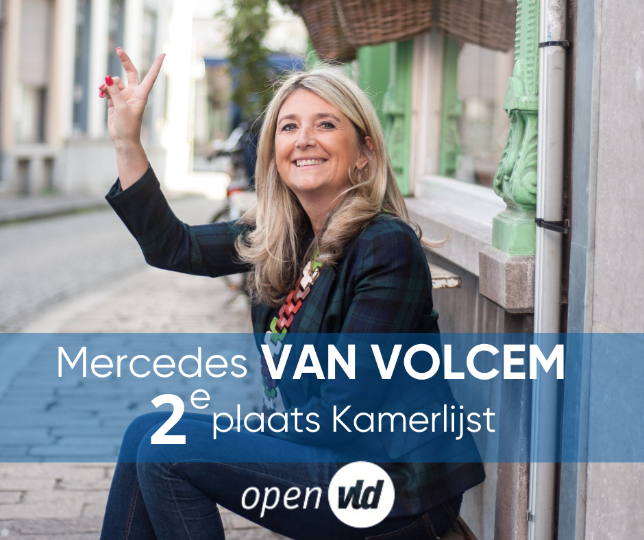 Mercedes Van Volcem federaal parlement kiezer plaats twee